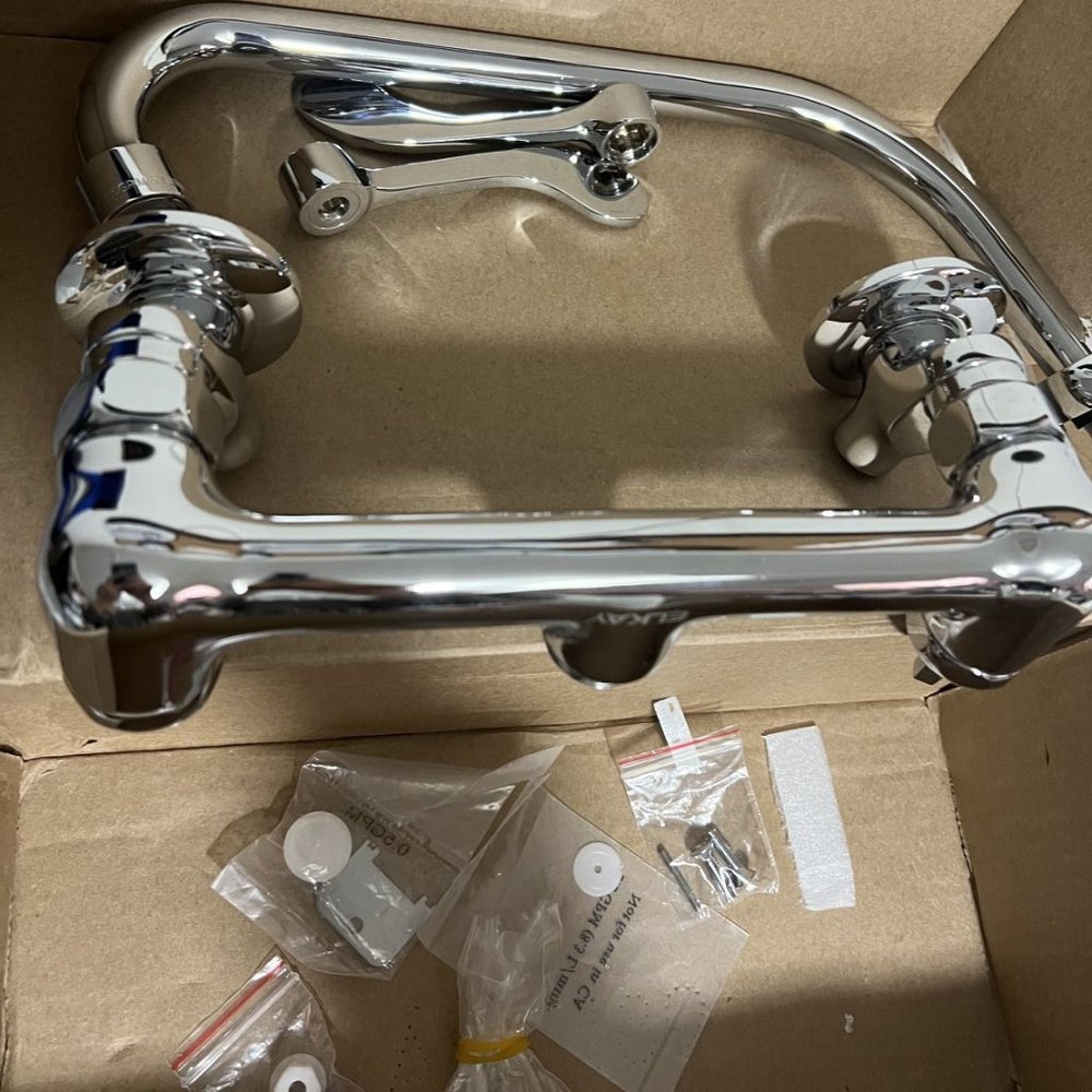 Elkay LK940HA10T4S 8" Centerset Wall Faucet $499.99